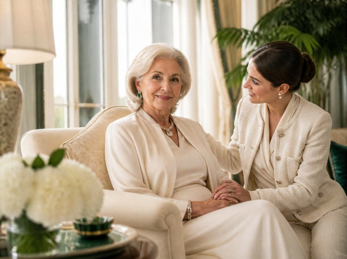 A Nursing Suite caregiver attending to a client at home
